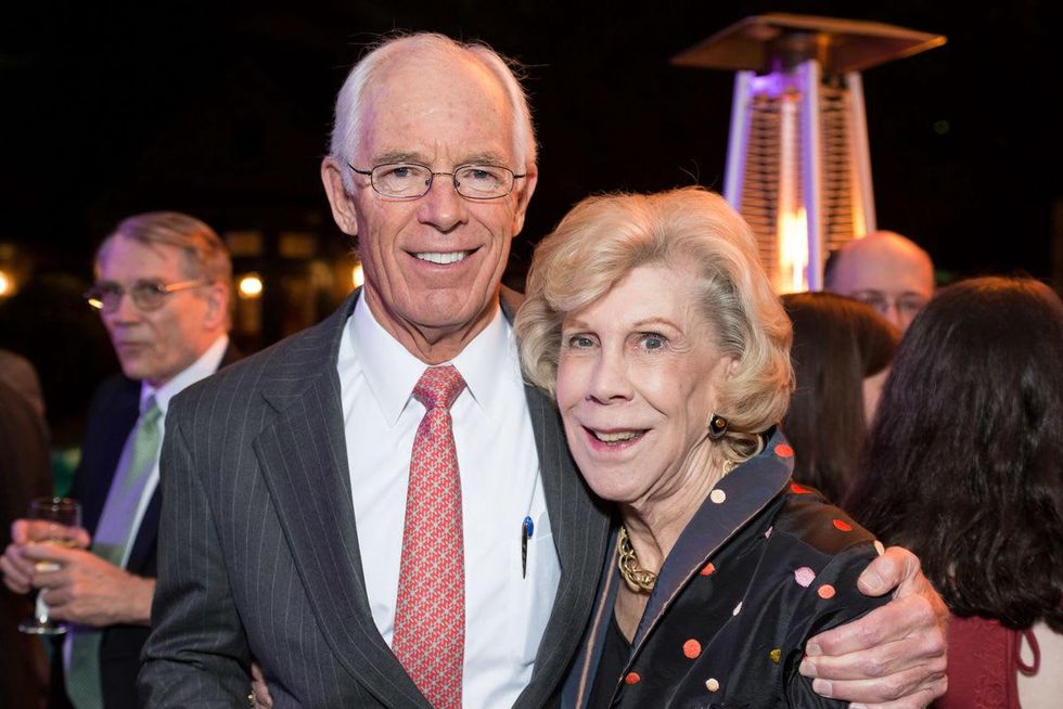 News, Shelby, Men of Distinction kick-off, Feb. 2015 Dick Weekley, Judy Ley Allen
