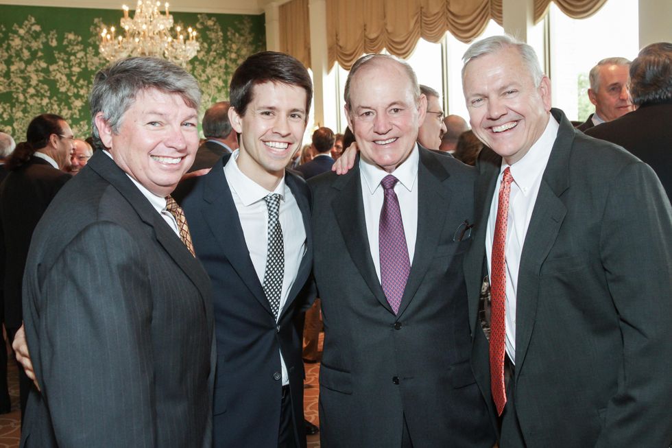 News, Shelby, Men of Distinction kick-off, Feb. 2015 Jud Grady, Adam Gracely, Paul Loyd, John Havens