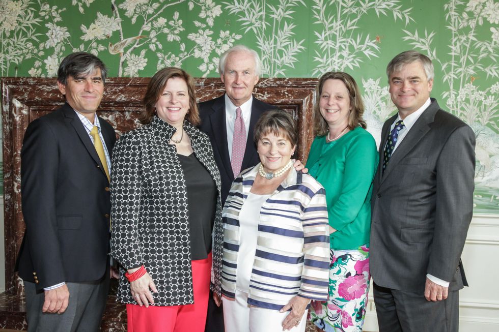 News, Shelby, Men of Distinction luncheon, May 2015, Patrick Riley, Beth St. Raymond, John Riley, Diane Riley, Lizabeth Riley, Thomas Riley