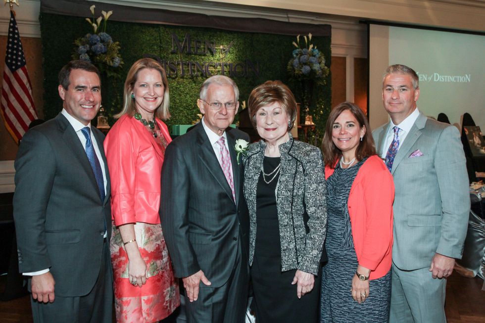 News, Shelby, Men of Distinction luncheon, May 2015, Steve Mach, Joella Mach, Harry Mach, Cora Sue Mach, Carmen Mach, Butch Mach
