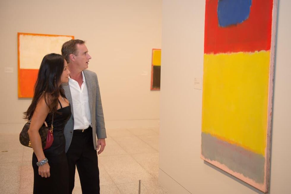 News, Shelby, MFAH Rothko opening, Sept. 2015 Dinah Lin, Rob Todd