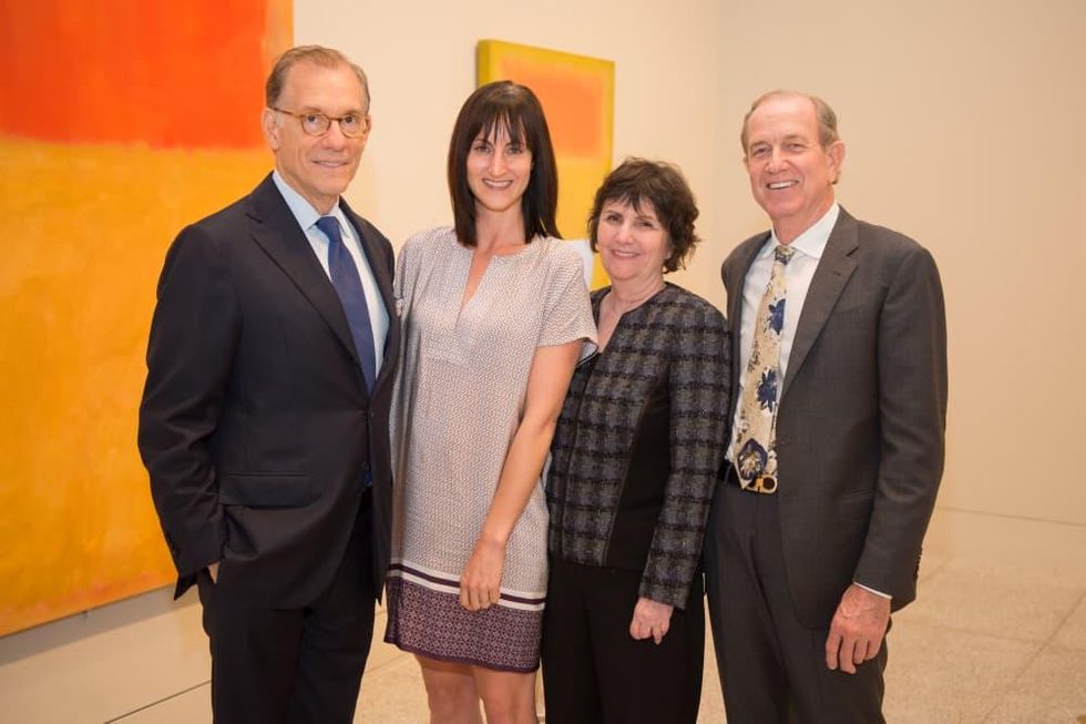 News, Shelby, MFAH Rothko opening, Sept. 2015 Gary Tinterow, Emily Church, Leslie Bucher Brad Bucher