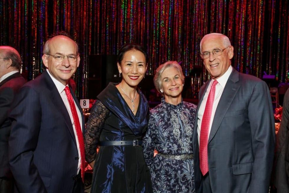 News, Shelby, Miller Outdoor Theatre gala, Oct. 2015, David Leebron, Y. Ping Sun, Anne Mendelshon, Dr. John Mendelsohn