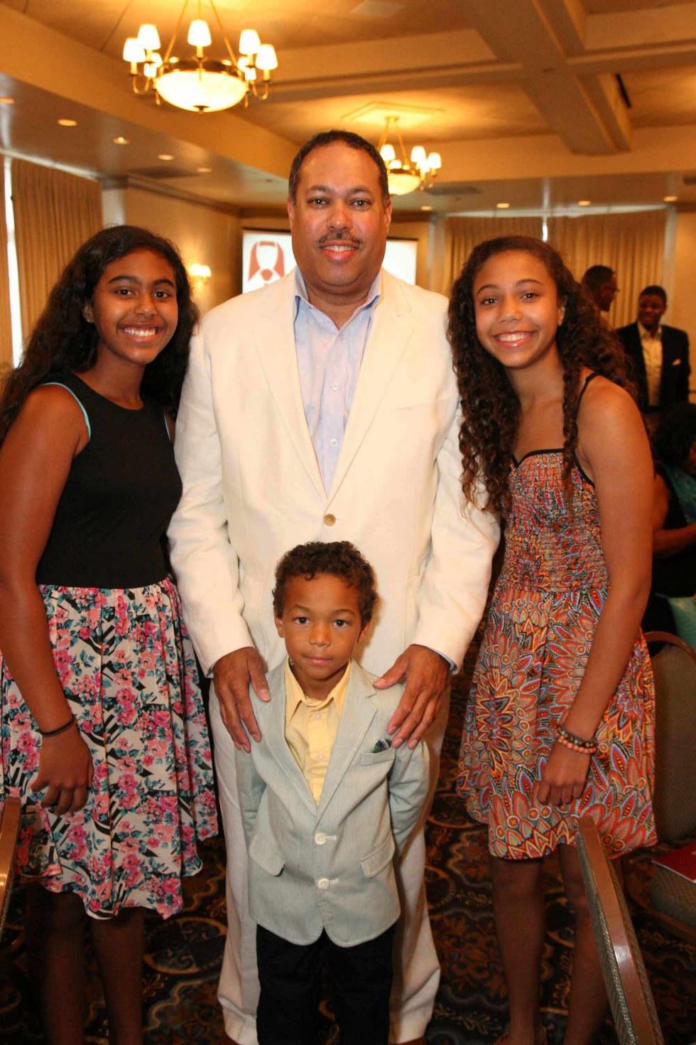 News, Shelby, Morehouse College Father's Day event, June 2015, Morehouse Grad Joel Hardy III and his children