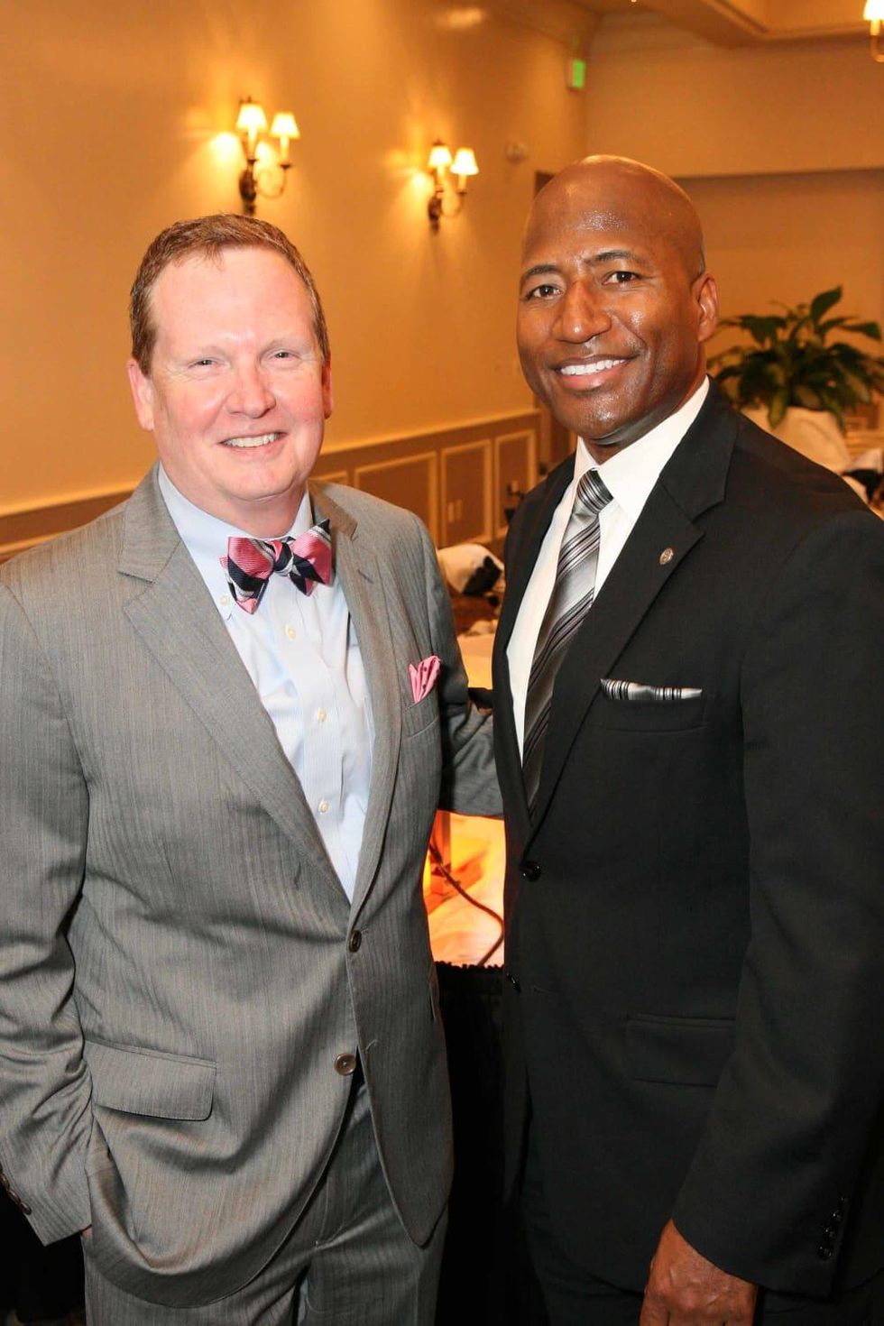 News, Shelby, Morehouse College Father's Day event, June 2015, Pay Purser and Michael Harris