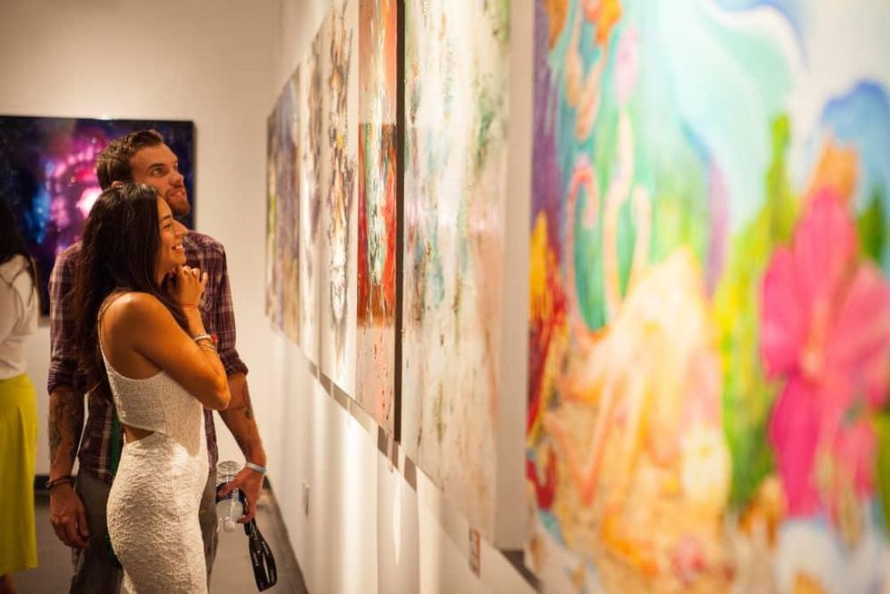 News, Shelby, Muir Gallery mural party, July 2015, Scot Tarbox, Liliana Cortes