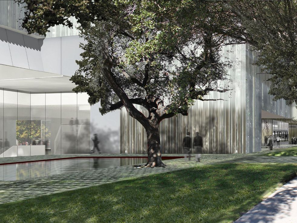 News, Shelby, Museum of Fine Arts Kinder Building entranceJanuary 2015