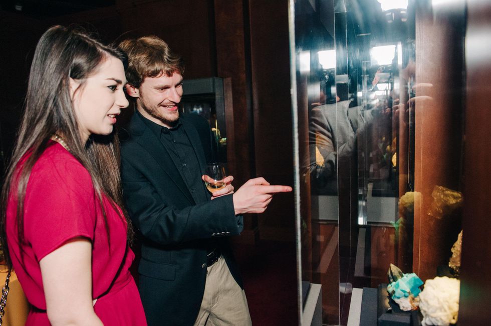 News, Shelby, Museum of Natural Science Catalyst party, Feb. 2015, Shannon Roberts and John Trier