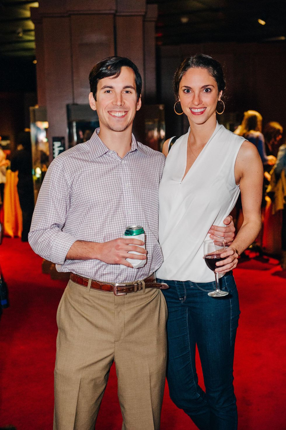 News, Shelby, Museum of Natural Science Catalyst party, Feb. 2015, William Farley and Kimberly Speciale