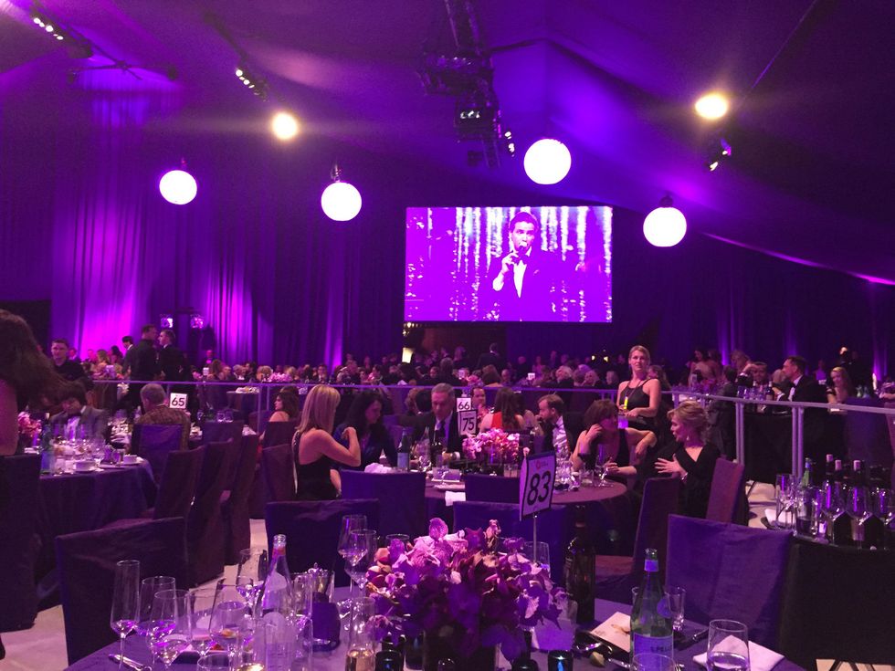 News, Shelby, Oscar parties, Feb. 2015, ballroom at Elton John party