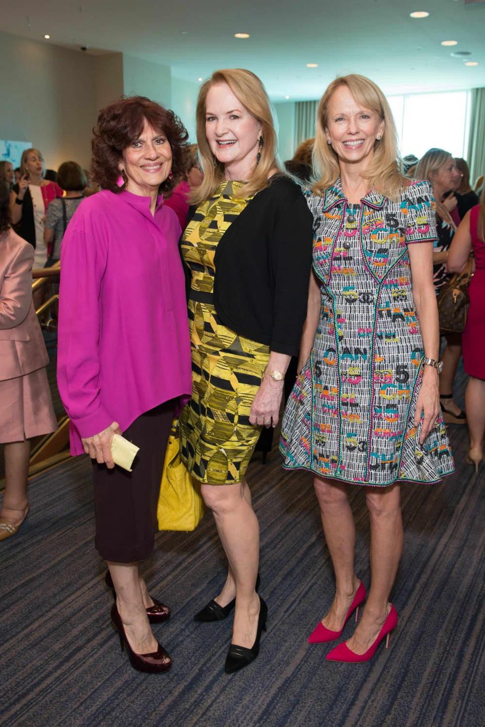 News, Shelby, Razzle Dazzle Memorial Hermann, Oct. 2015 Donna Vallone, Sandy Barrett and Susan Sarofim