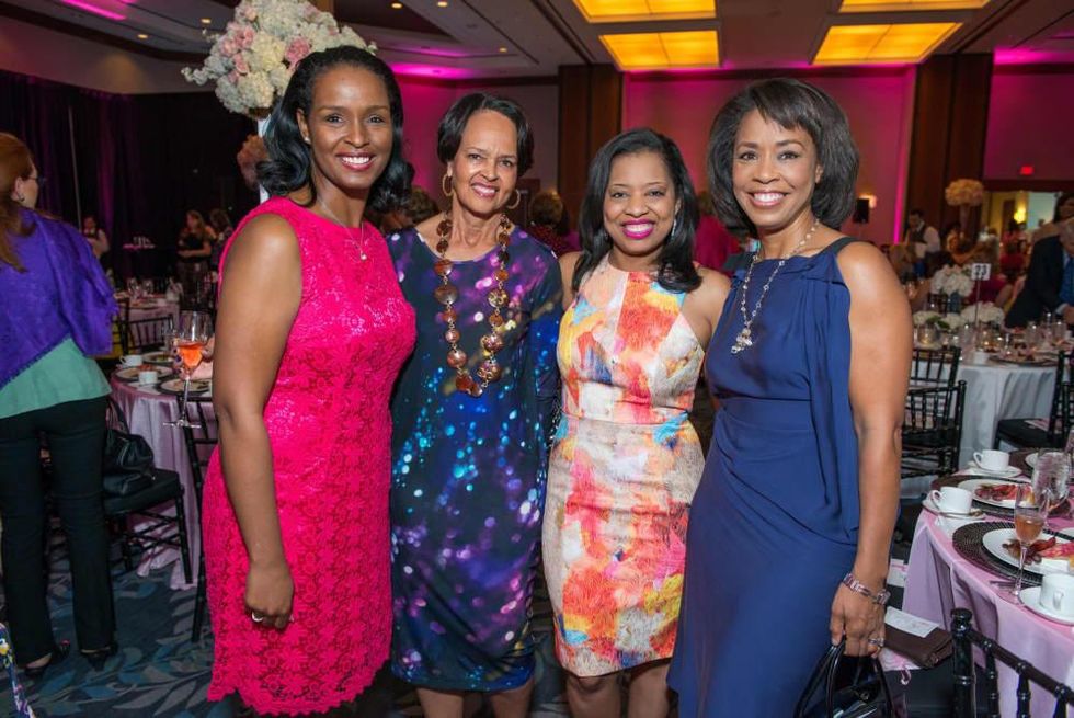 News, Shelby, Razzle Dazzle Memorial Hermann, Oct. 2015 Winell Herron, Gayla Gardner, Shawntell McWilliams and Gina Gaston