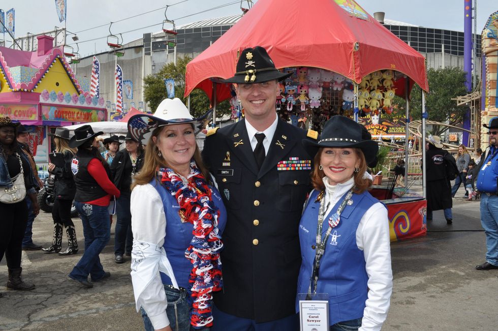 News, Shelby, Renee Brown, Maj. Kevin Smith, Carol Sawyer, Rodeo Armed Services Day, March 2014