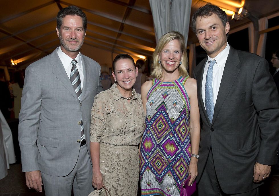 News, shelby, Rienzi Spring Party, April 2015 Bill Pugh, Lisa Santos, Kristen and David Buck