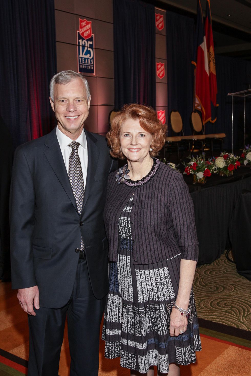News, Shelby, Salvation Army lunch, Tom Standish, Joyce Standish, Nov. 2014
