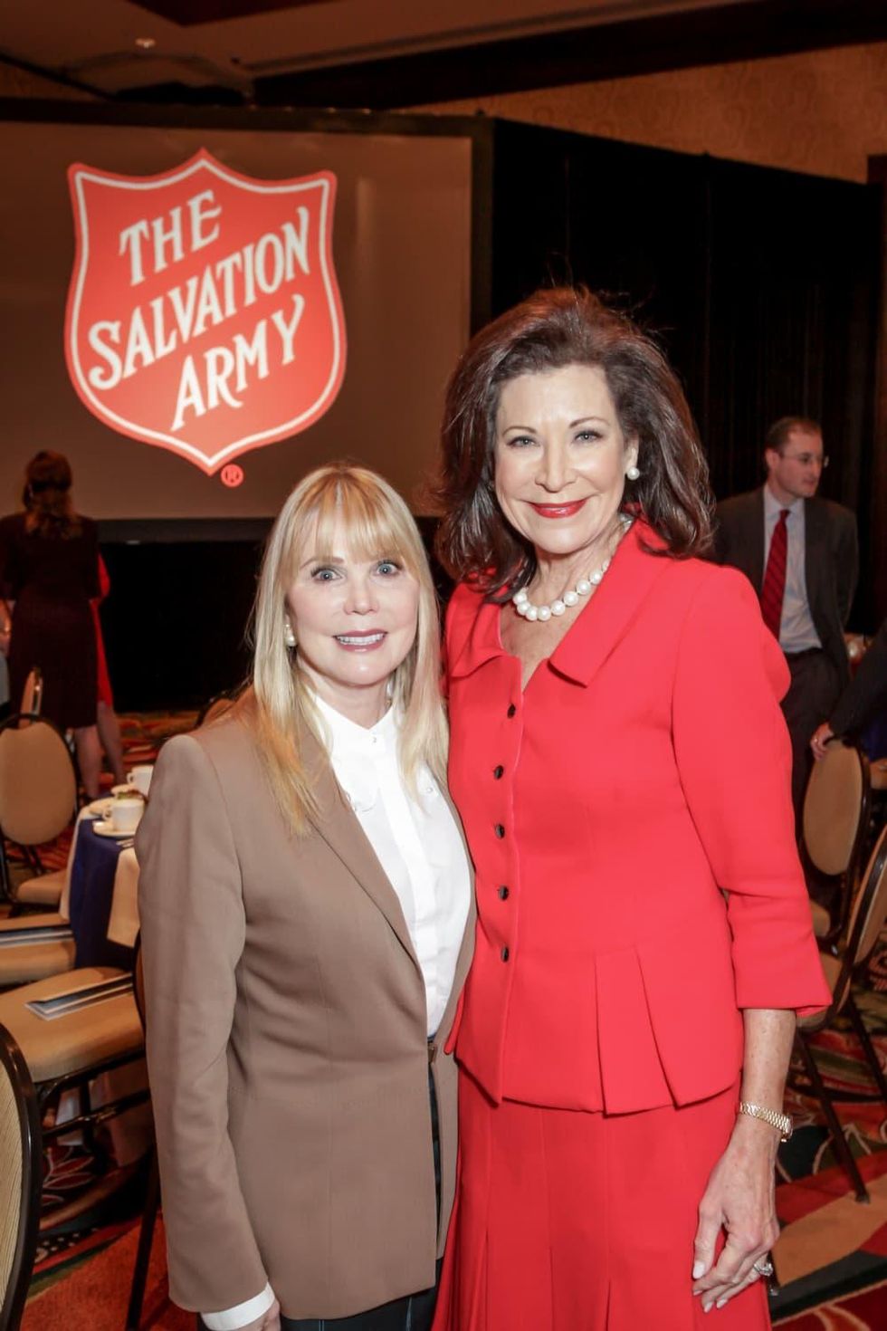 News, Shelby, Salvation Army luncheon, Nov. 2015, Brenda Love, Betty Hrncir