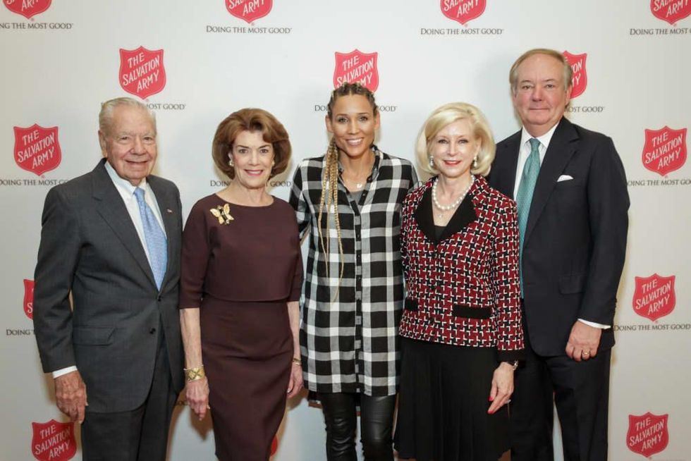 News, Shelby, Salvation Army luncheon, Nov. 2015, Wally Wilson, Jeanie Kilroy Wilson, Lolo Jones, Ann Bookout, John Bookout