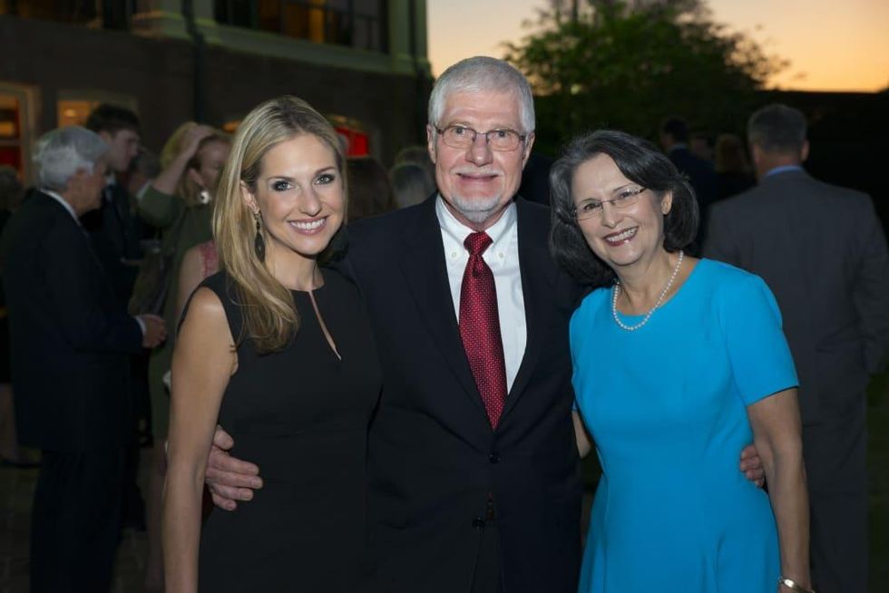 News, Shelby, Scenic Houston dinner, Oct. 3015, Katherine Whaley and her parents
