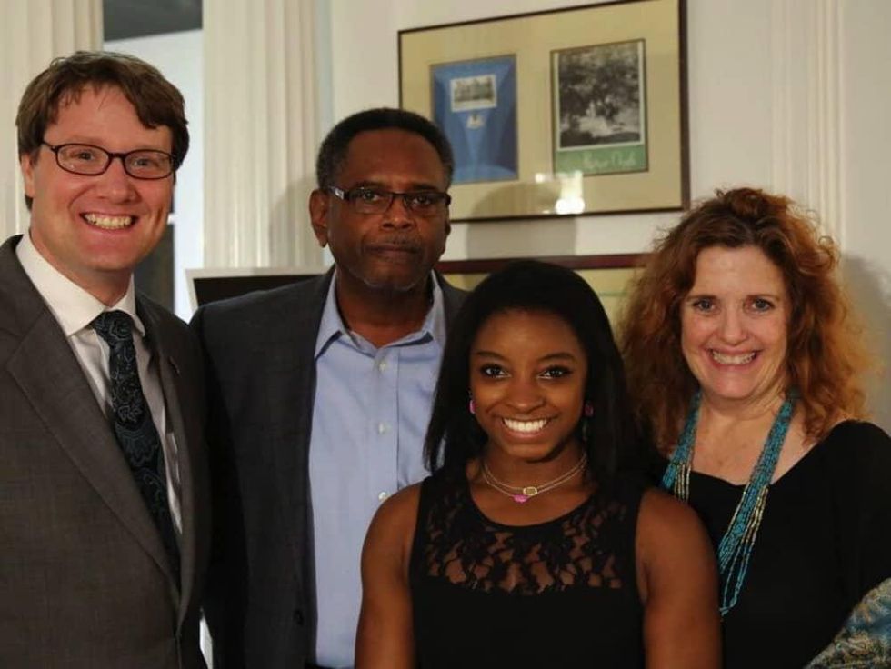 News, Shelby, Simone Biles reception, Nov. 2015, Jonathan Sandys, Ronald Biles, Simone Biles, Ann Becker