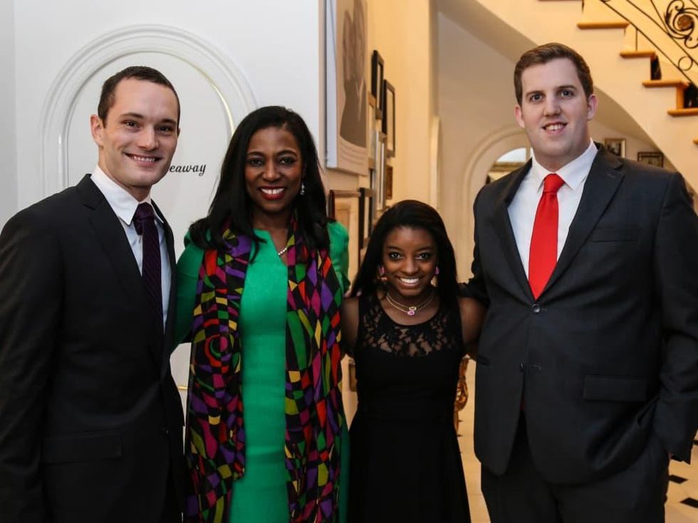 News, Shelby, Simone Biles reception, Nov. 2015, Patrick Byron, Dr. Kathy Flanagan, Simone, Charlie Becker