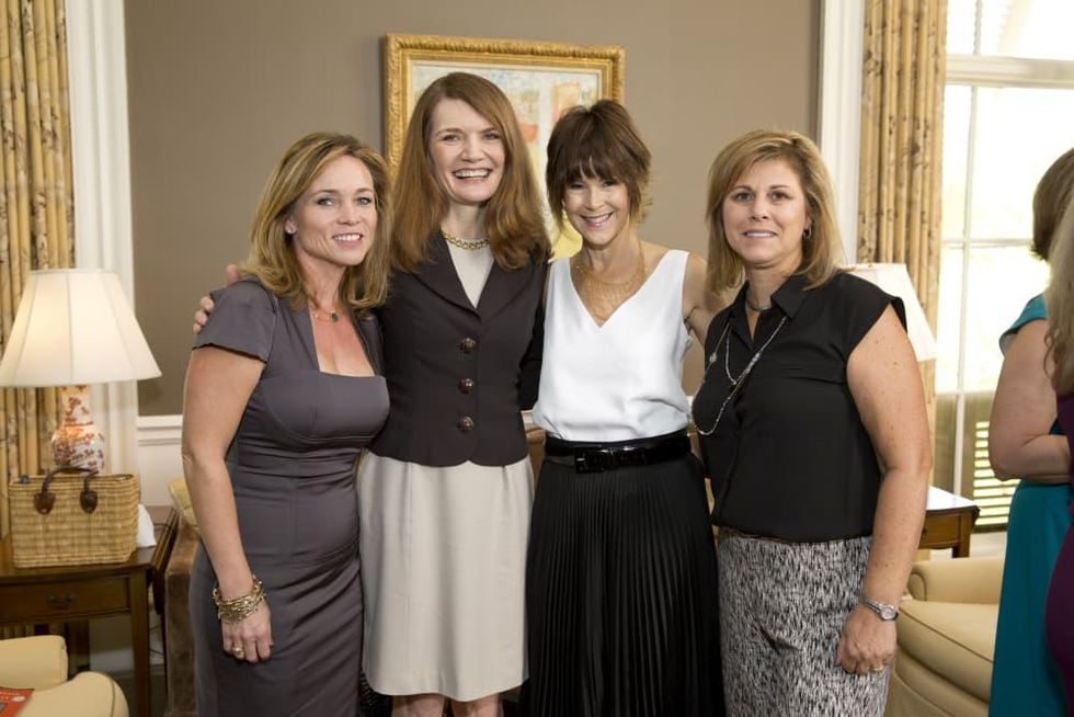 News, Shelby, Small Steps luncheon, Sept. 2015, Aimee Snoots, Jeannette Walls, Julie Howie, and Amy Howie