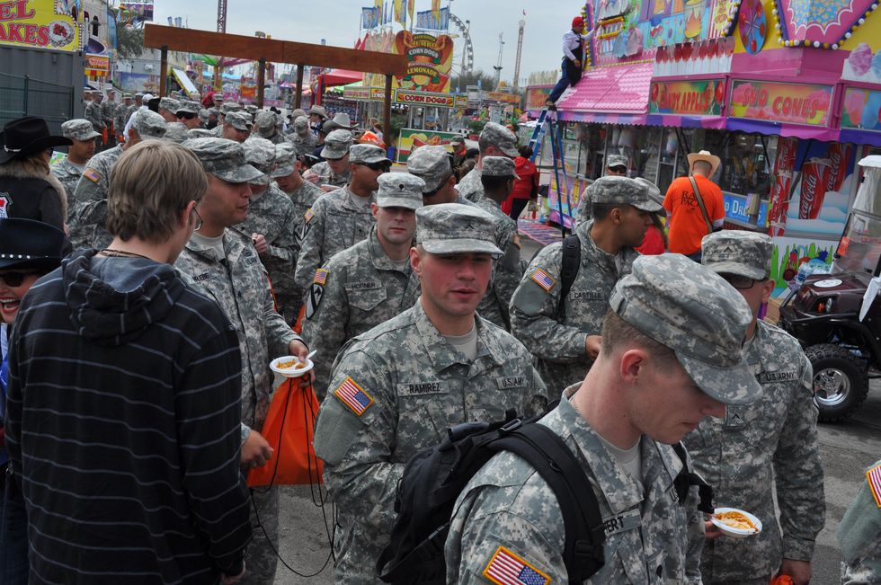 News, Shelby, soldiers pour in, Rodeo Armed Services Day, March 2014