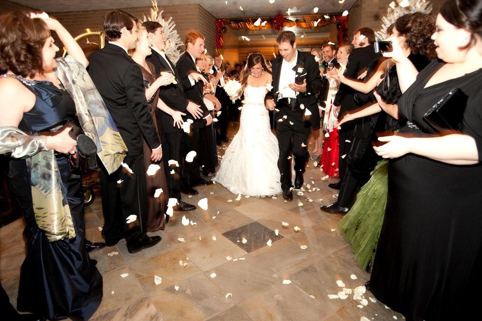 News, Shelby, Spectacular Weddings, petal toss, Emily Robinson, Zach Asmus February 2014