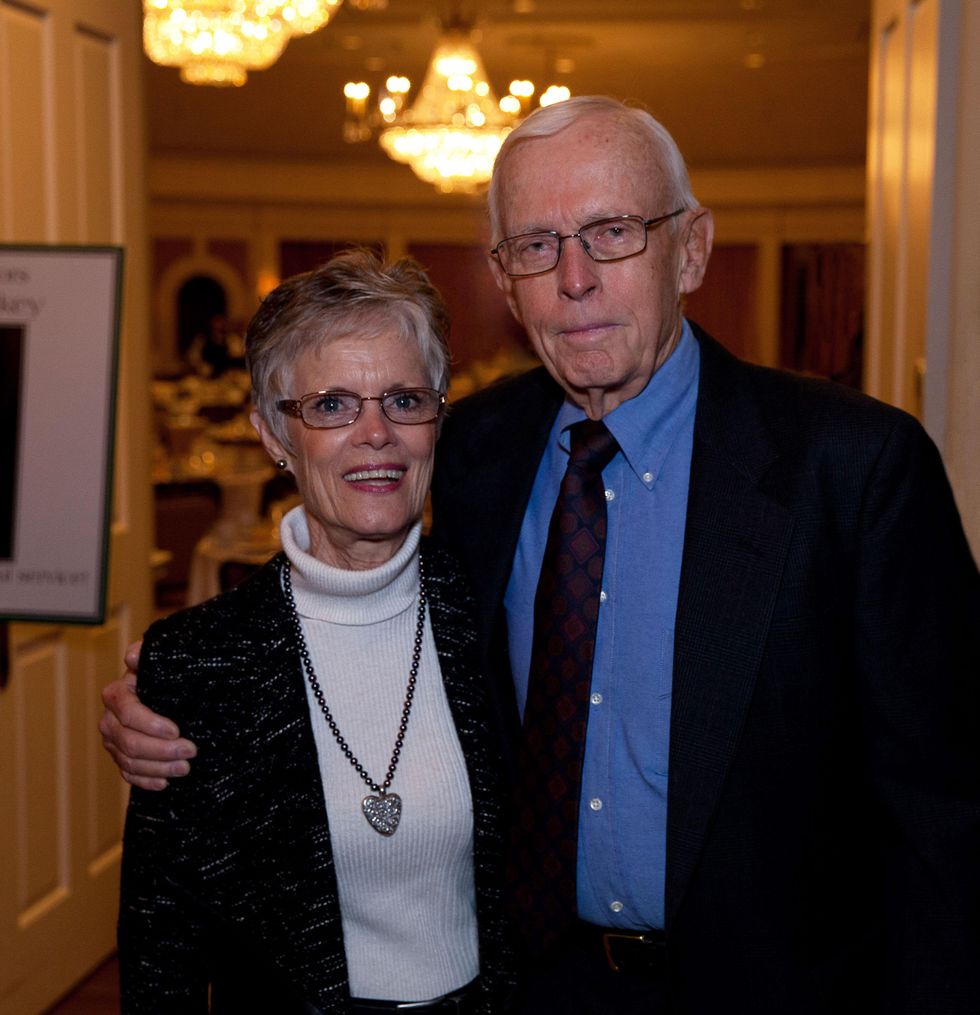 News, Shelby, SpringSpirit Baseball breakfast, February 2015, Barbara and Greg Martin