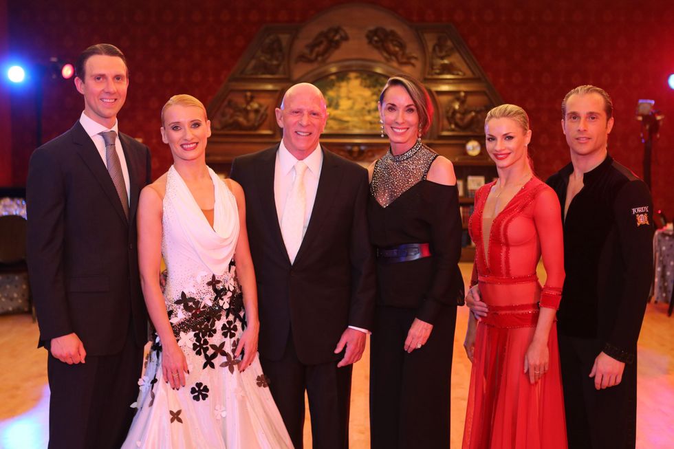 News, Shelby, Symphony underwriter dinner, April 2015, runas Bizokas and Katusha Demidova; Lester & Sue Smith; Yulia Zagoruychenko and Riccardo Cocchi;