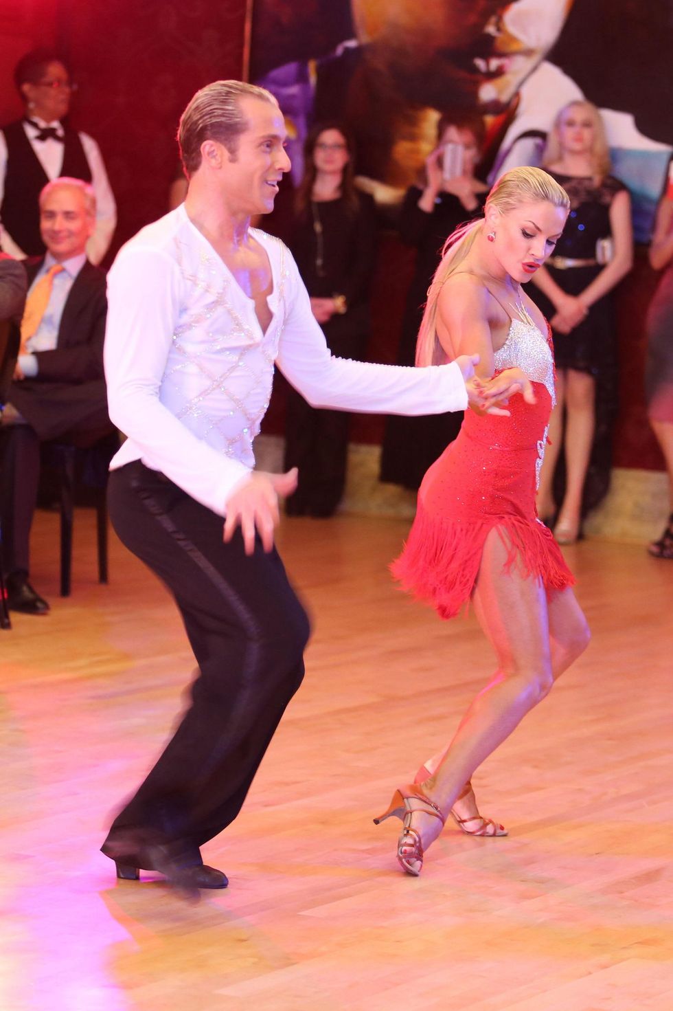 News, Shelby, Symphony underwriter dinner, April 2015, runas Bizokas and Katusha Demidova; Lester & Sue Smith; Yulia Zagoruychenko and Riccardo Cocchi;