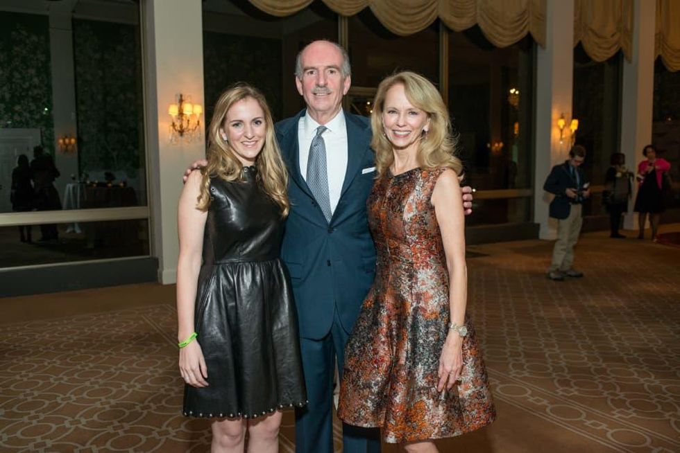 News, Shelby, TEACH dinner, Nov. 2015, Kelly Krohn, Bruce Derrick and Susan Sarofim