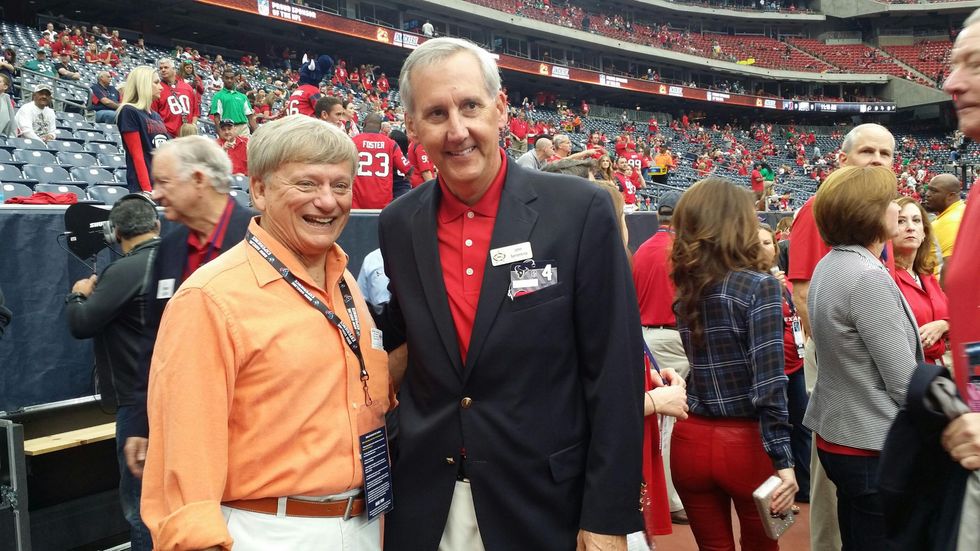 News, Shelby, Texans sidelines party, Nov. 2014