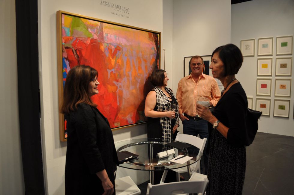 News, Shelby, Texas Contemporary opening, Sept. 2014, Mary Melbert, Glenda Johnston, Ken Davis, Megan Barnhart