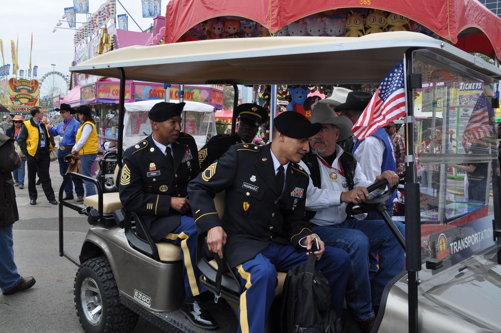 News, Shelby, the military brass arrives, Rodeo Armed Services Day, March 2014