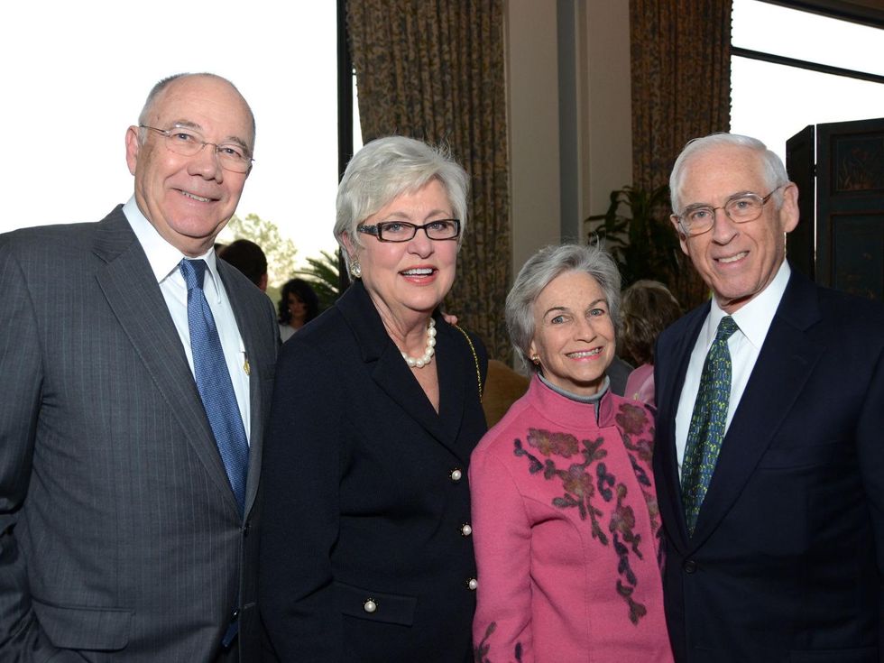 News_Shelby_UH Great Conversation_Steve Smith, Vicki Smith, Anne Mendelsohn, Dr. John Mendelsohnl_March 2013