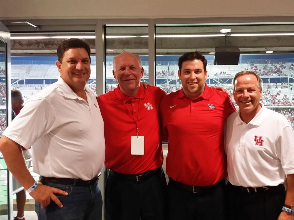 News, Shelby, UH Stadium Suite Life, Sept. 2014, Art Ensley, Spencer Armour, David Armour, Jack Moore