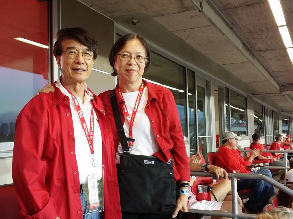 News, Shelby, UH Stadium Suite Life, Sept. 2014, Dr. Paul Chu, Claire Chu
