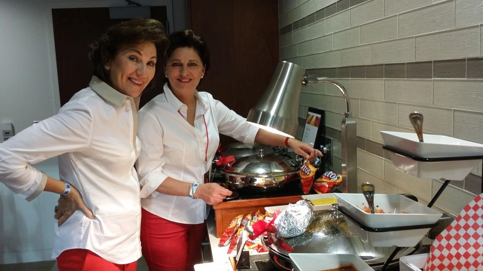 News, Shelby, UH Stadium Suite Life, Sept. 2014, Kelly Somoza, Beth Madison