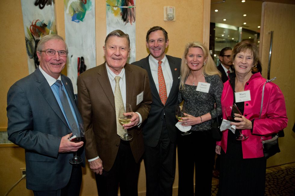 News, Shelby, UTHealth at Tony's, George Stancel, Bob Greer, Bill and Diane Campbell and Mary Stancel, Jan. 2015