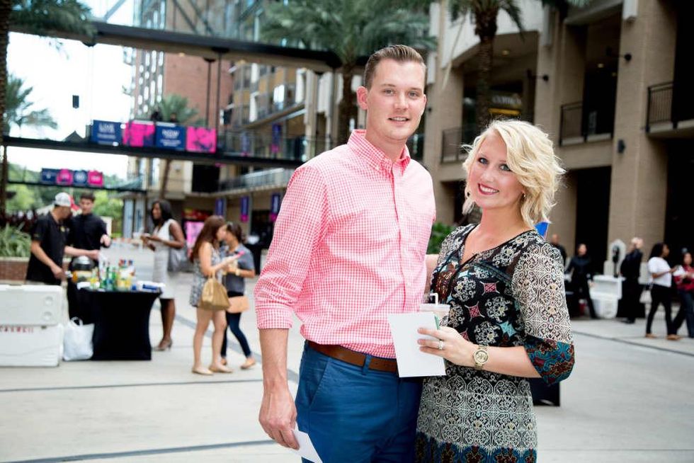 News, Shelby, West Ave sip, shop & stroll, Sept. 2015, Stan Ingram, Ali MendiolaAdam and Celci Logue