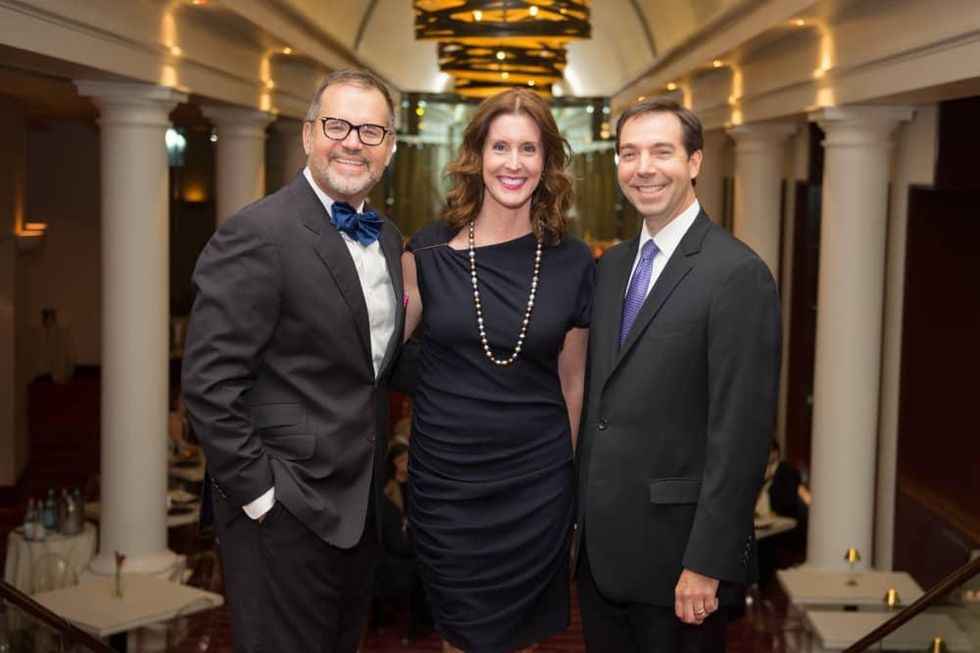 News, Shelby, Wortham Center Founder's Salon, Sept. 2015, Todd Fiscus, Phoebe Tudor, Jim Nelson