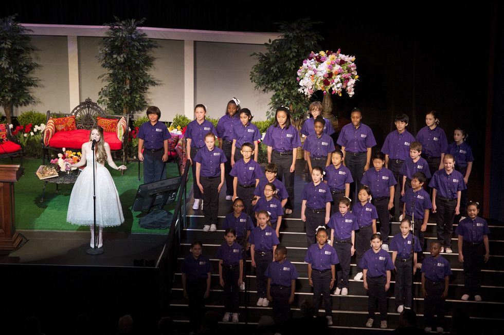 News, Tarra Gaines, Celebration of Reading, April 2015, Olivia Somerlyn with The Houston Children's Choir