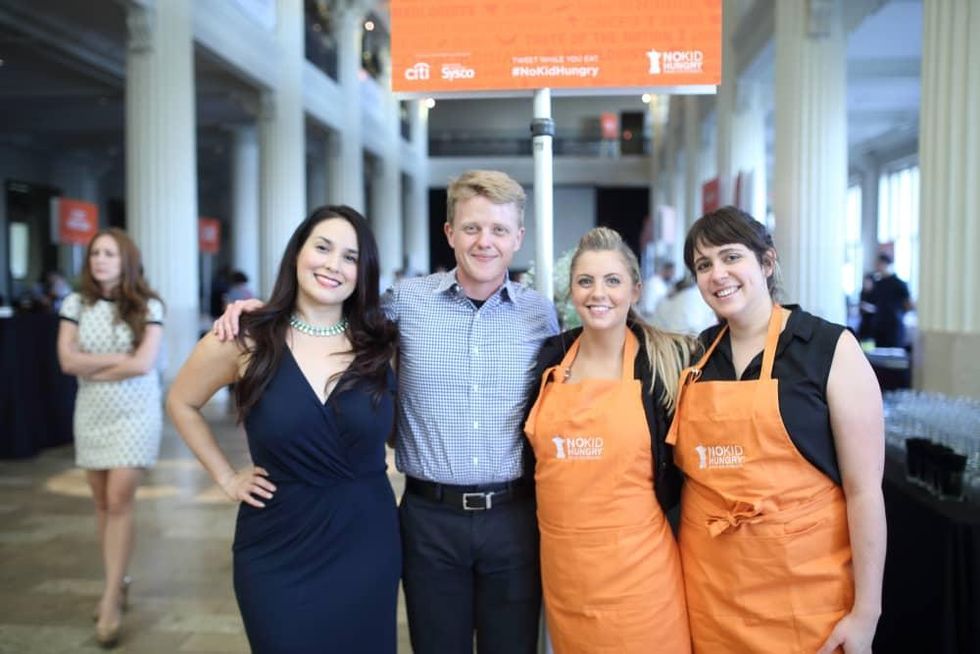 News, Taste of the Nation, Sept. 2015, Alba Huerta, from left, Kenneth Freeman, Anna Wilkens and Caitlin Vann.
