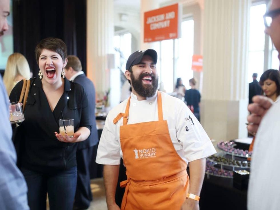 News, Taste of the Nation, Sept. 2015, Victoria Dearmond, left, and chef Lyle Bento