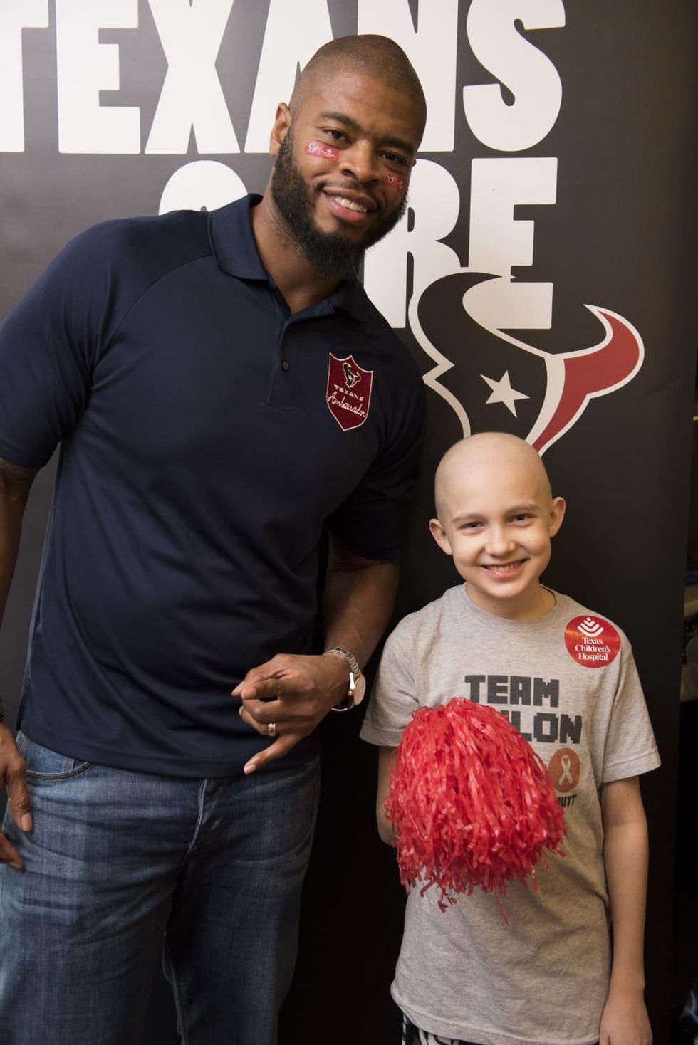 News, Texans at Texas Children's, Jan. 2016, Wade Smith
