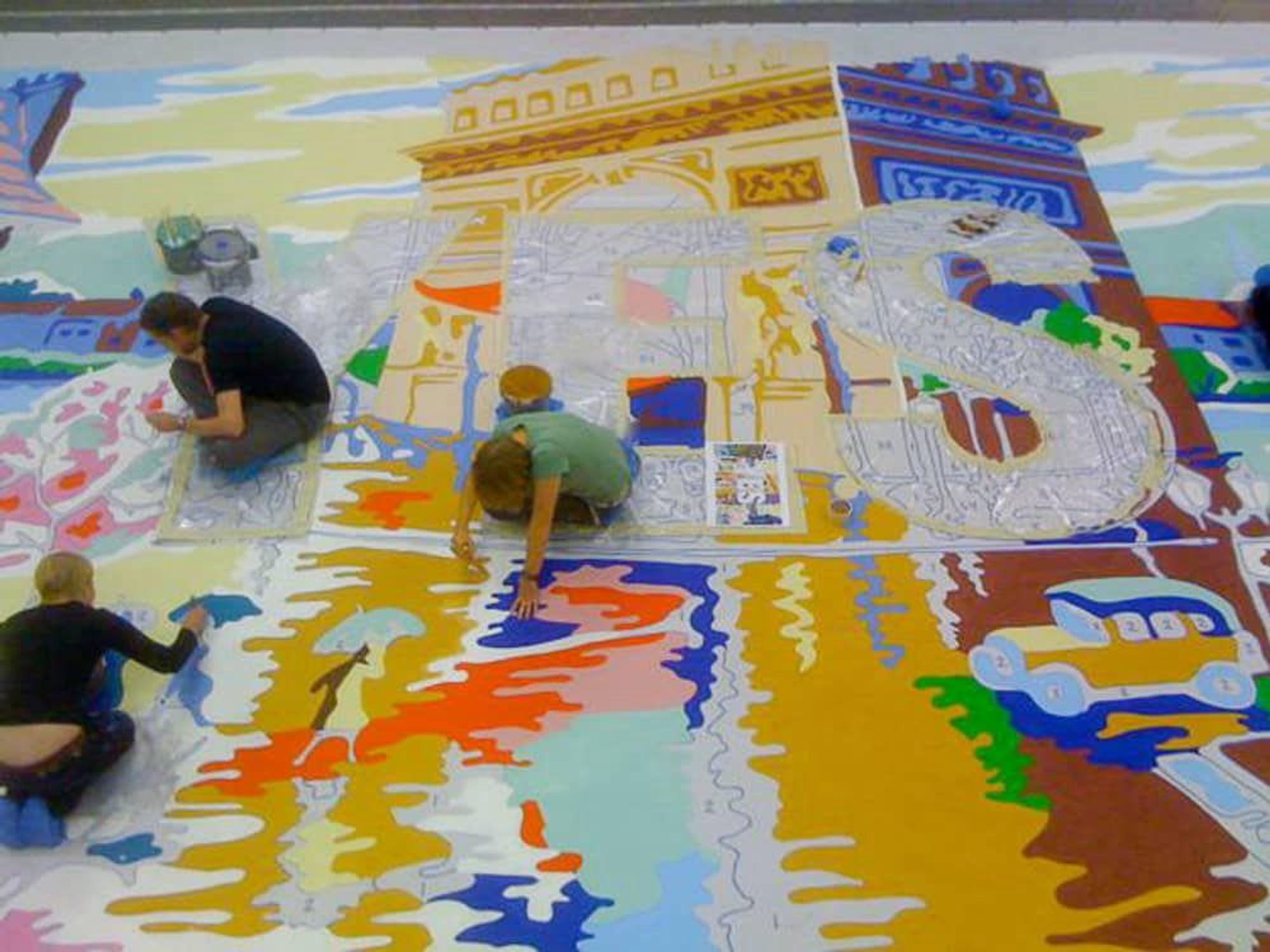 News_Trey Speegle_YES fashion show_painting scene1