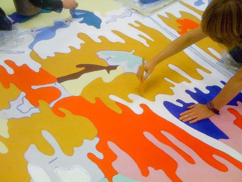 News_Trey Speegle_YES fashion show_painting scene2