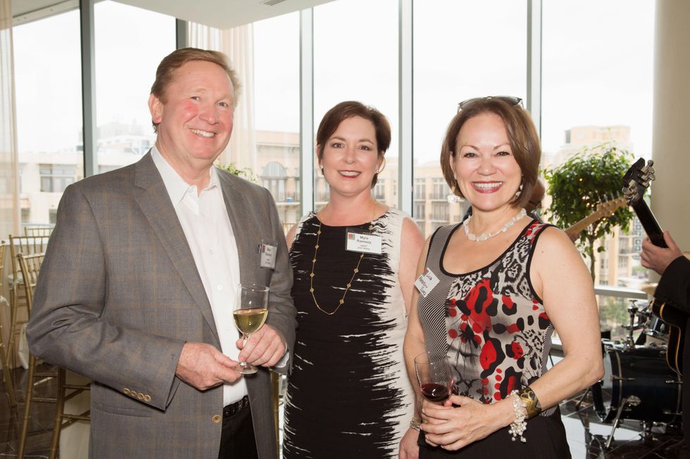 News, Upper Kirby Game Changer, Mike Ramsey and Myla Ramsey with Linda Marroquin, April 2014