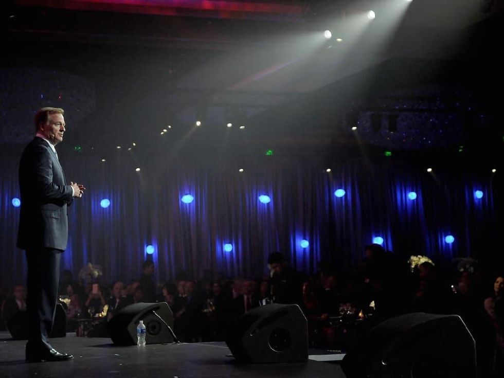 NFL Commissioner Roger Goodell at Luminaries Super Bowl Gala
