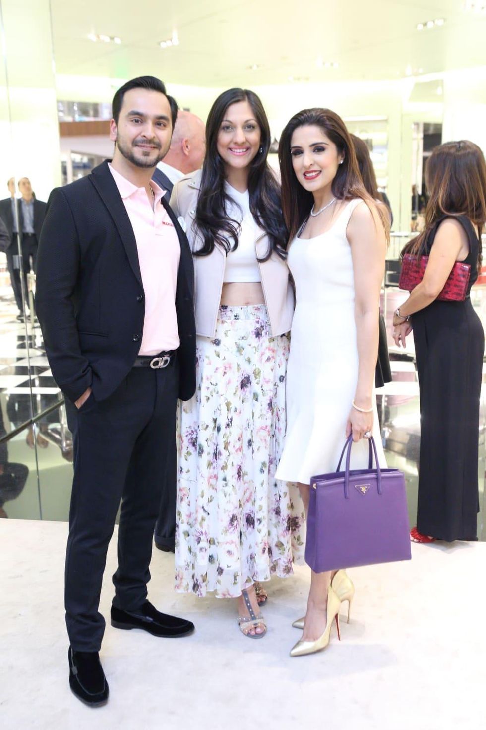 Nick Merchant, Sippi Khurana, Sneha Merchant at APAHA kickoff party at Prada